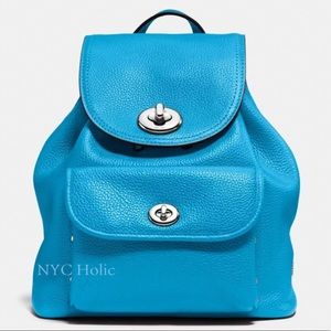 Coach Blue Mini Backpack